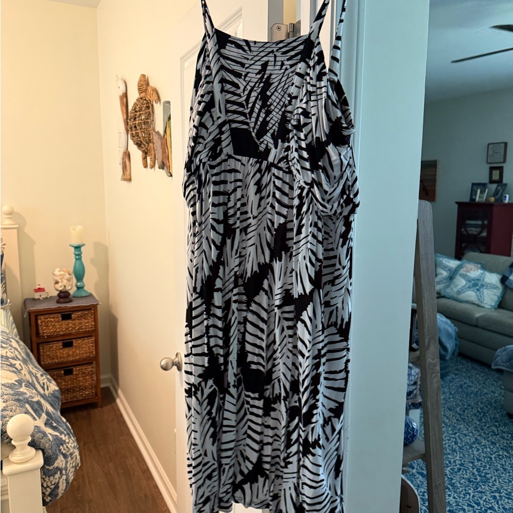 Lane Bryant Black and White Sundress